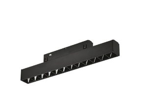 FORLIFE BLACK COMPACT LENSED MAGNET LUMINAIRE 12W 4000K WARM WHITE FL-6612