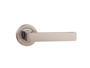 SÜMELA 2104R YALE DOOR HANDLE WITH BADGE CHROME SATIN