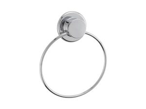 STEEL MIRROR SUCTION CUP ROUND TOWEL HOLDER 824