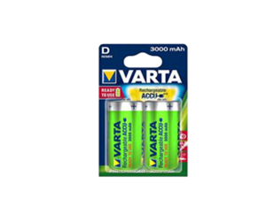 VARTA RECHARGEABLE 3000 MAH D LARGE SIZE BATTERY 56720