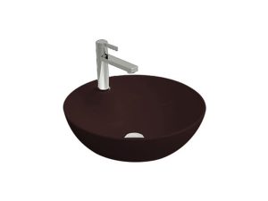 NEWARC NEWART COUNTERTOP FAUCET SINK WITH HOLE GLOSSY BLACK 42.5X15.5CM 5010BT-B