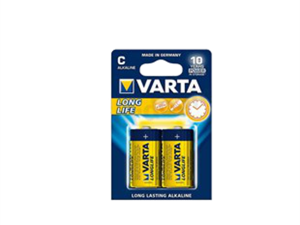 VARTA LONGLİFE 1 5V 2 CELL C ALKALINE MEDIUM SIZE BATTERY 4114-2