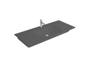 NEWARC NATURAL WASHBASIN WITH ETAGERE MATT ANTHRACITE 100X46X1,4CM 504100MA