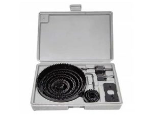 BAY-TEC WOODEN JUNCTION BOX OPENING PUNCH SET 16 PIECES MK0310