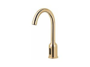 VENEZIA CHROME PHOTOCELL GOLD BASIN FAUCET DOUBLE WATER INLET 5013020-06