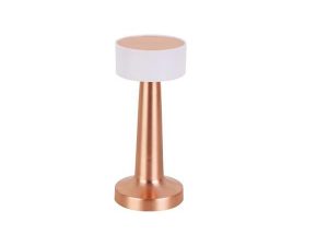 FORLİFE RECHARGEABLE LED TABLE LAMP AND LAMPSHADE COPPER FL-8060