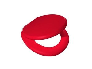 RED SPONGE TOILET SEAT COVER