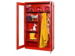 MASTER STEEL FIRE EQUIPMENT CABINET WITH PLEXI DOOR 120X40X195 RED U-YNGDLP