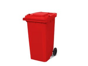 80 LT WHEELED GARBAGE CONTAINER RED CTK-2002