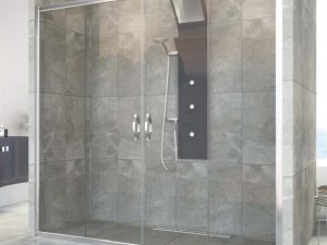 AQUANİL WİNG 5MM FRONT FACADE TRANSPARENT GLASS SHOWER CABIN BETWEEN 150CM 175CM
