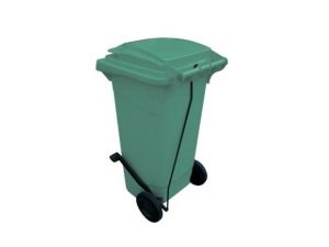 120 LT WHEELED GARBAGE CONTAINER PEDAL GREEN CTK-3005