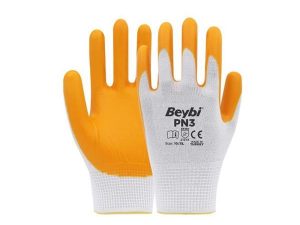 BEYBİ PN3 YELLOW NITRILE WORK GLOVE 10'' | BEYBİ PN3 SARI NİTRİL İŞ ELDİVENİ 10''