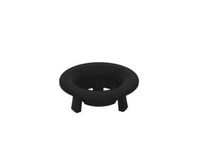 SINK WATER OVERFLOW RING MATTE BLACK D TYPE