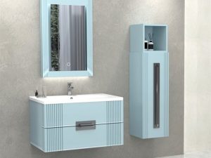 AQUANİL NUEVA 80 CM BATHROOM CABINET TURQUOISE