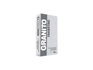 TECHNO GRANITTO TRAVERTINO INDOOR-OUTDOOR WALL COVERING WHITE 20 KG
